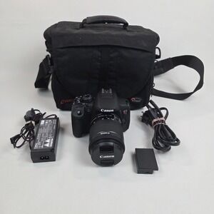 Canon EOS Rebel T5i / EOS Digital SLR Camera Black w/ Battery + Power Adapter